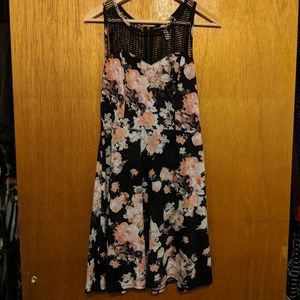 Floral Strapless Dress